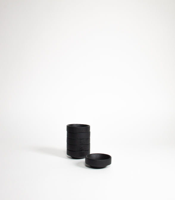 MINI BOL MADERA CARBONIZADA