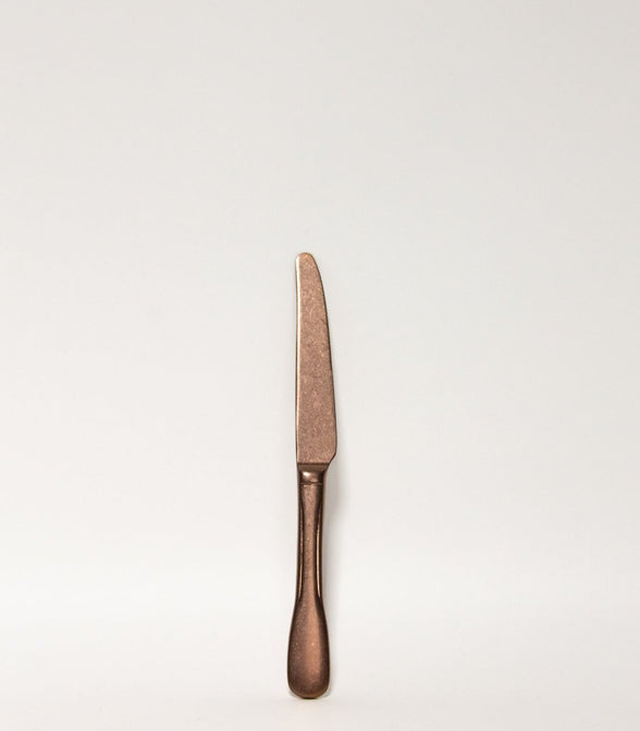 CUCHILLO POSTRE ACABADO LAVADO BRONCE MATE