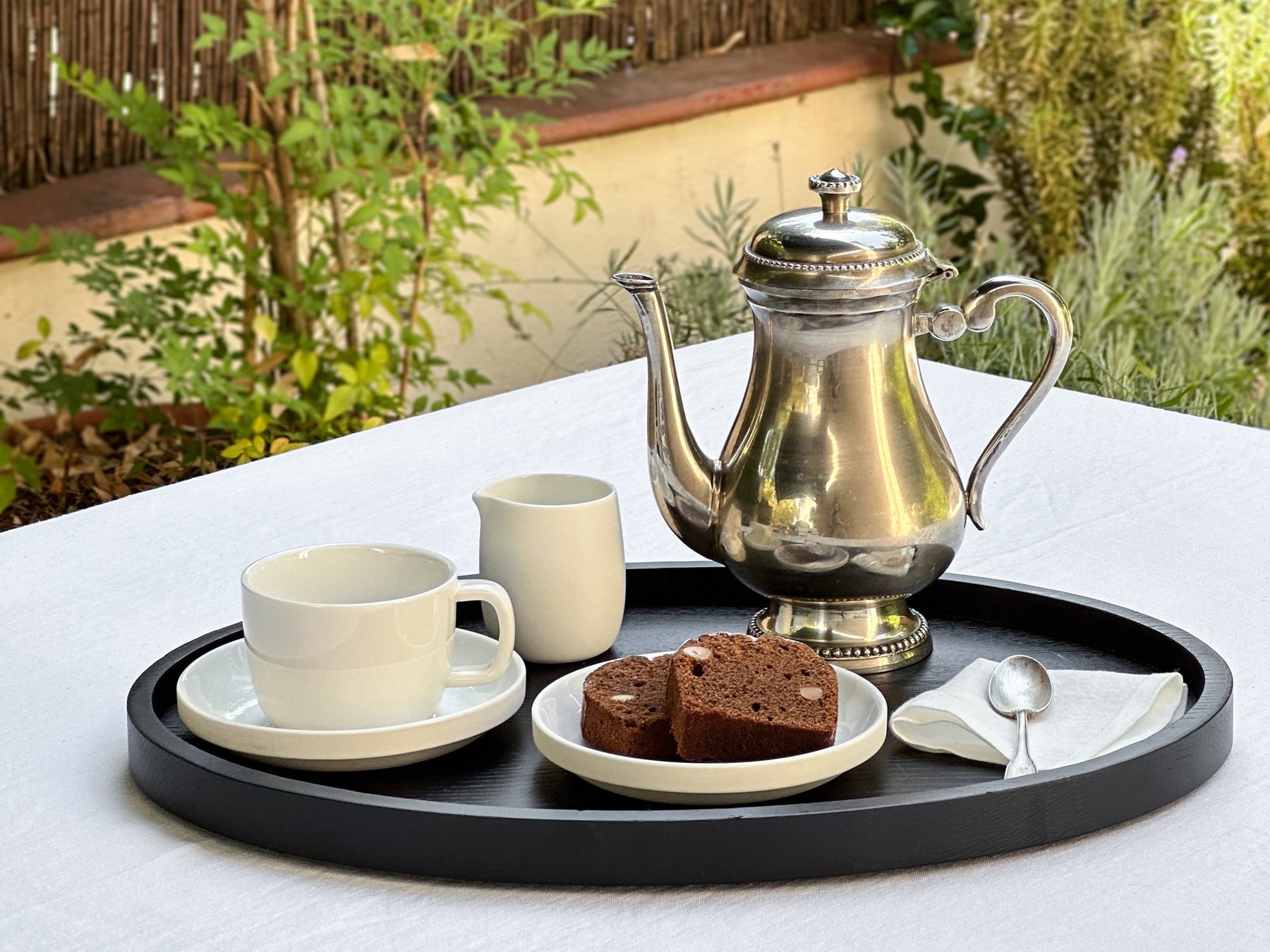 Desayuno en la terraza