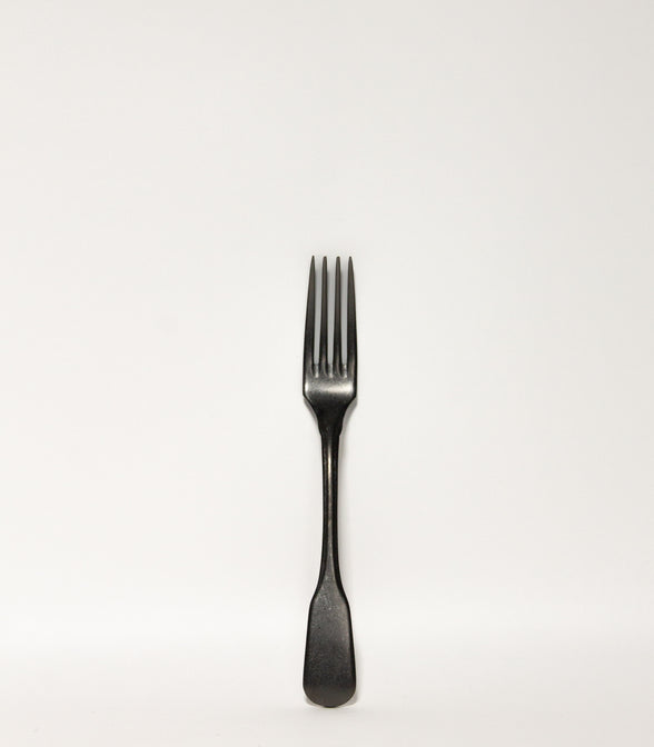 4 TABLE FORKS IN BLACK STONEWASHED FINISH